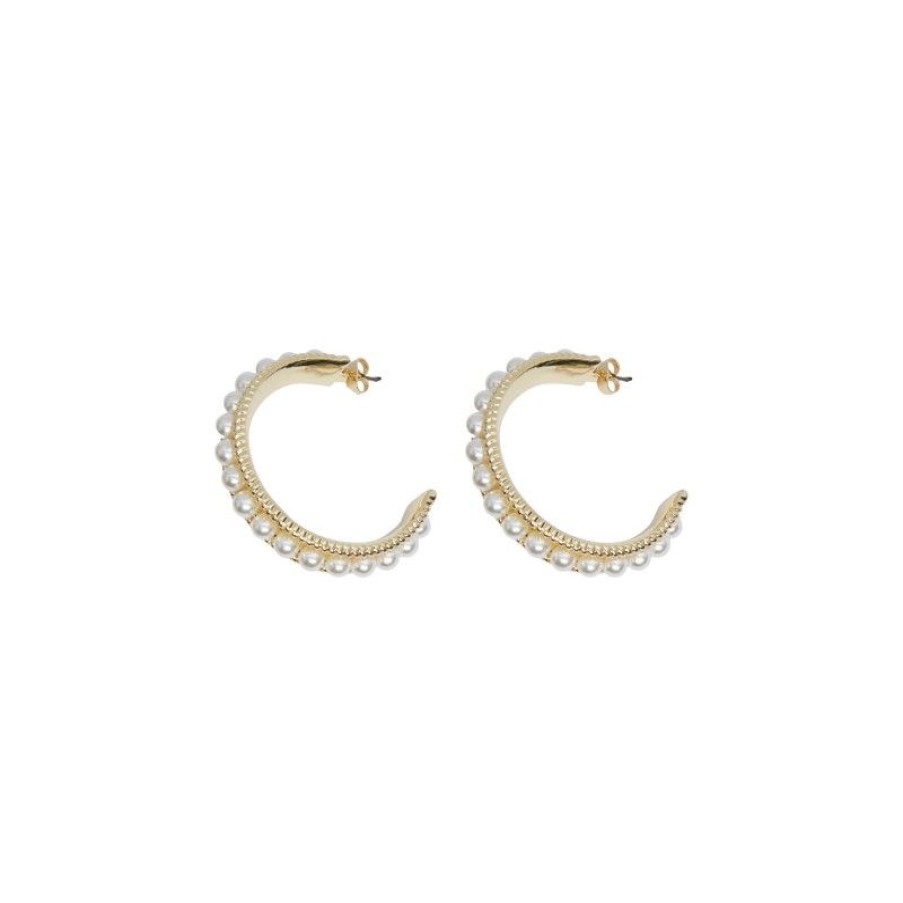 Accessories New Year | Pcdofelia Hoop Earrings D2D Gold