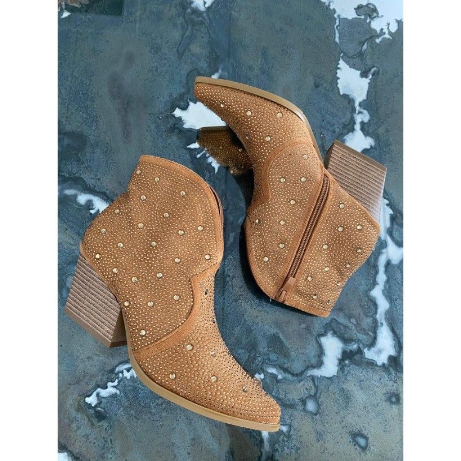 Sko Deluxe Clothing | Malou Stone Boots Camel