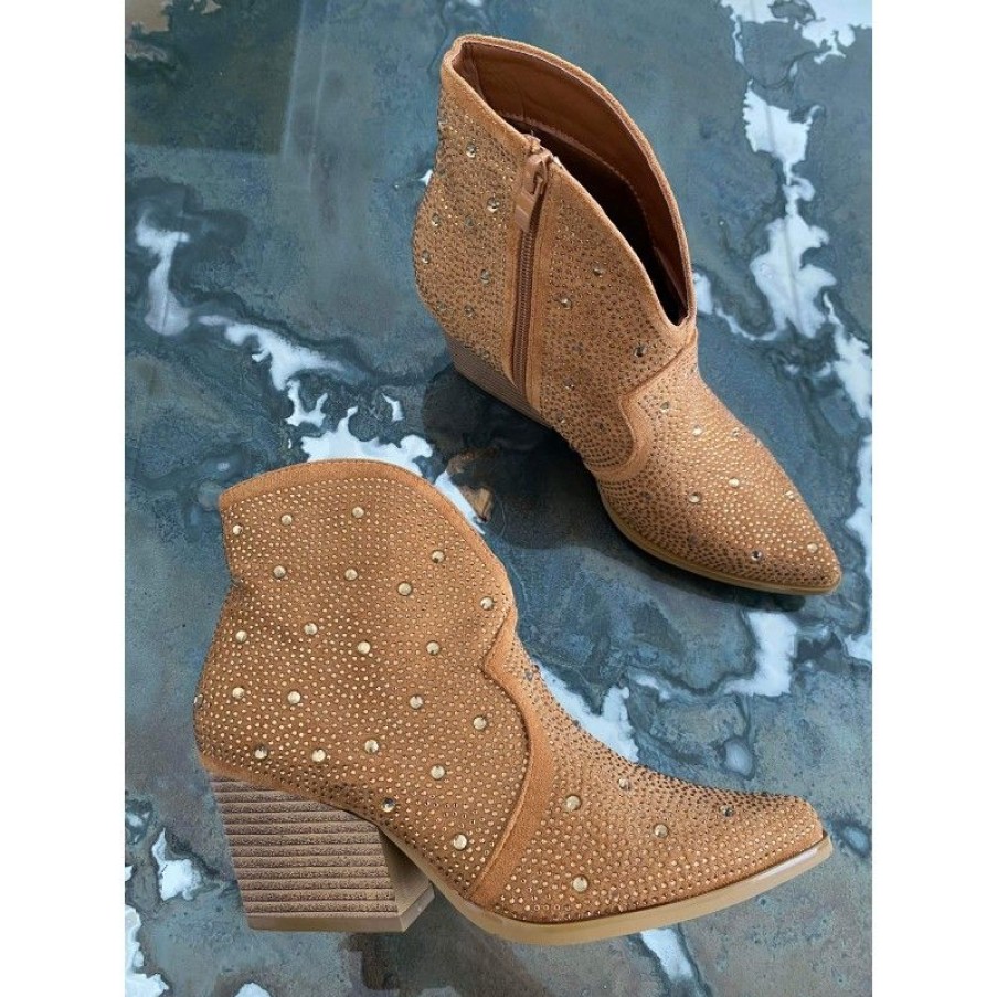 Sko Deluxe Clothing | Malou Stone Boots Camel