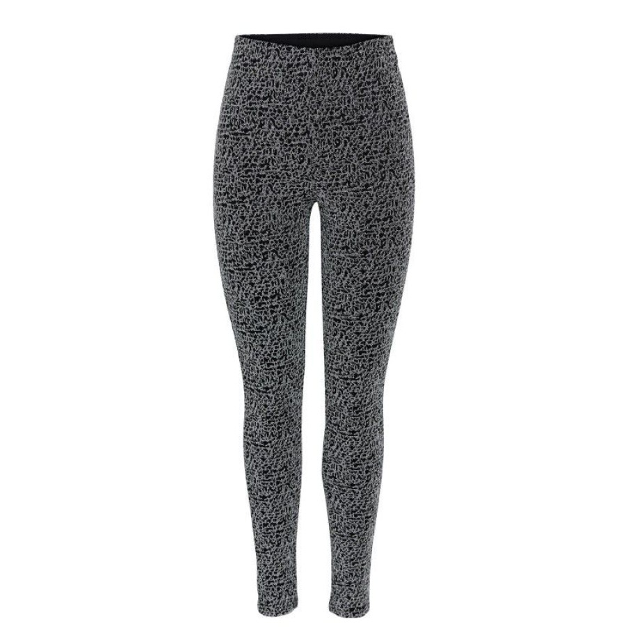 Underdele Pieces | Pckaylee Hw Leggings Black/Silver