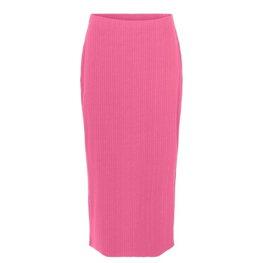 Kjoler & Nederdele JDY | Jdyfransiska Midi Slit Skirt Jrs Exp Pink Power