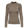 Overdele New Year | Jdyfransiska L/S Highneck Top Jrs Noos Walnut