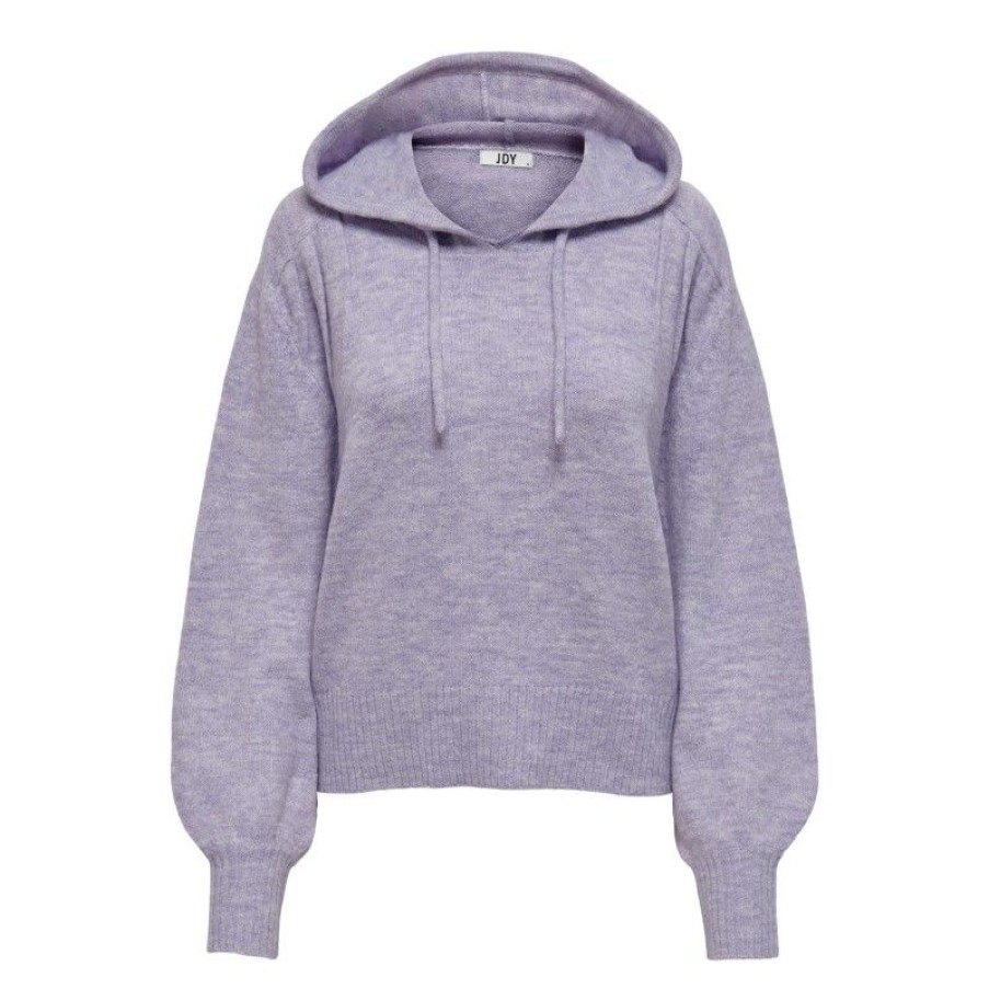 Overdele JDY | Jdybetsy L/S Hood Pullover Knt Violet Tulip Melange