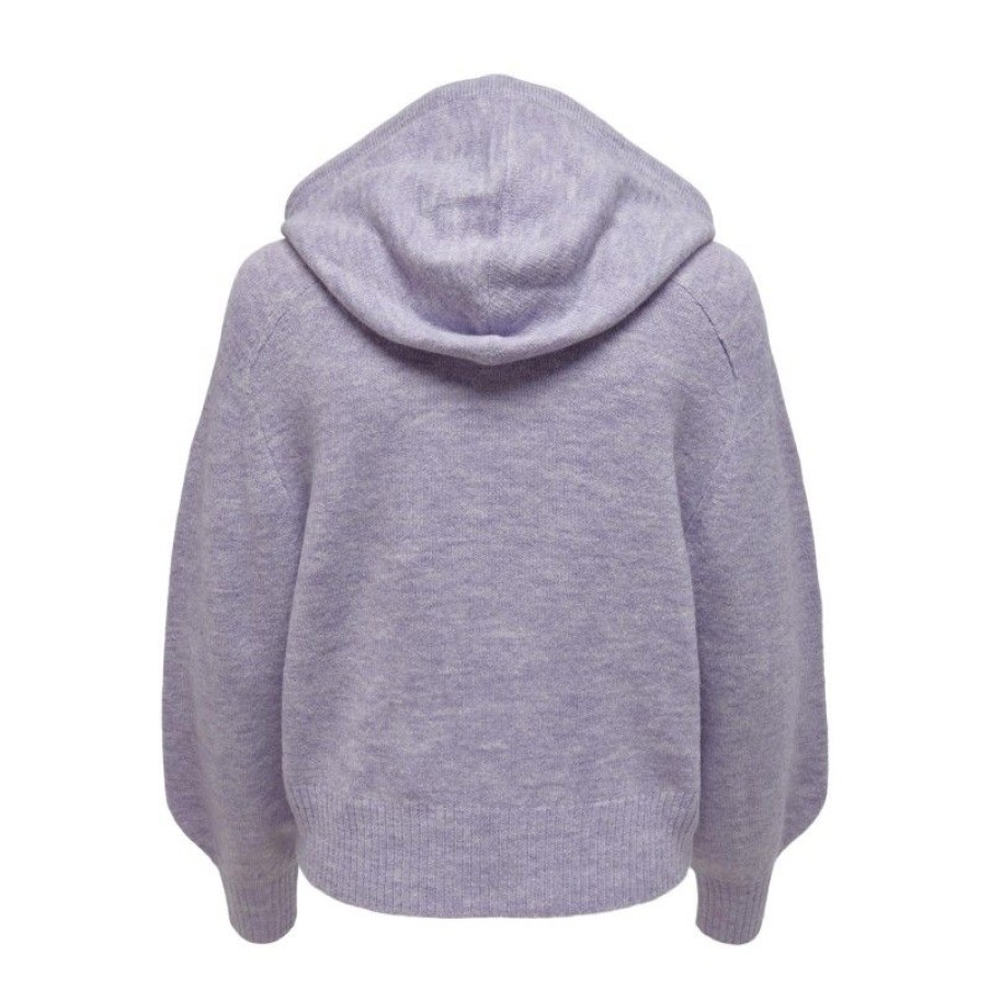 Overdele JDY | Jdybetsy L/S Hood Pullover Knt Violet Tulip Melange