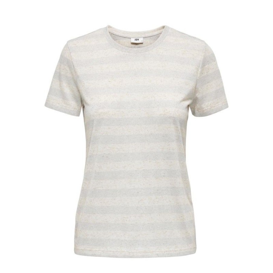 Overdele JDY | Jdyalex S/S O-Neck Top Jrs Oatmeal