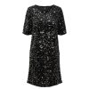 Kjoler & Nederdele Pieces | Pckam Ss Dress Black W Silver