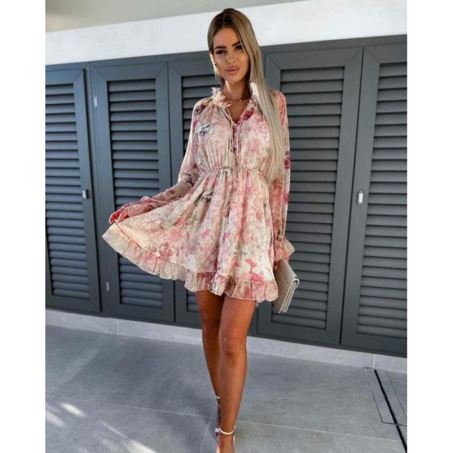 Kjoler & Nederdele New Year | Amanda Flower Dress -R1196