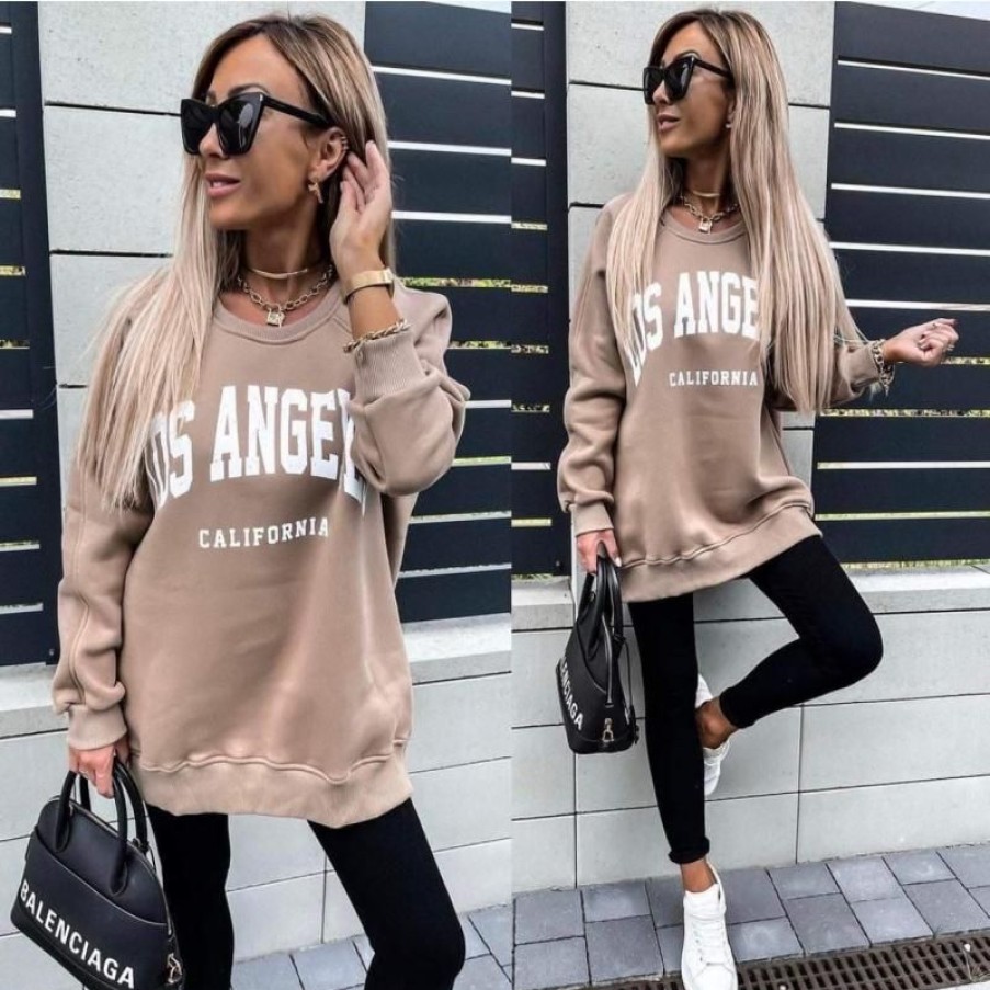 Overdele Deluxe Clothing | La Sweat Beige 3609