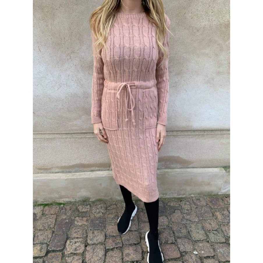 Kjoler & Nederdele Deluxe Clothing | Cecilie Sweat Dress Rosa