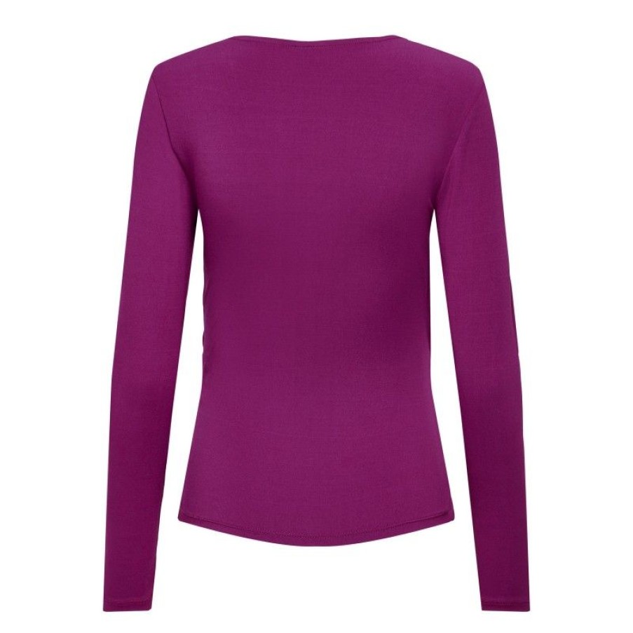 Overdele JDY | Jdymarion Kirkby L/S Rouching Top Jrs Purple