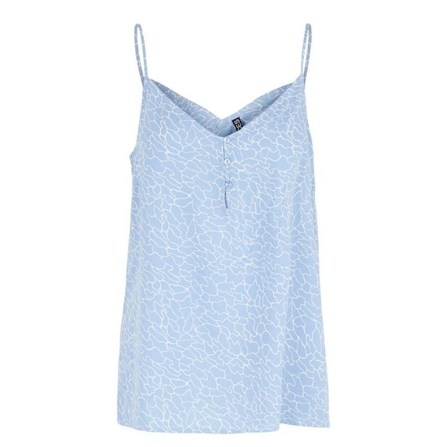 Overdele Pieces | Pcnya Slip Top Bf Bc Placid Blue