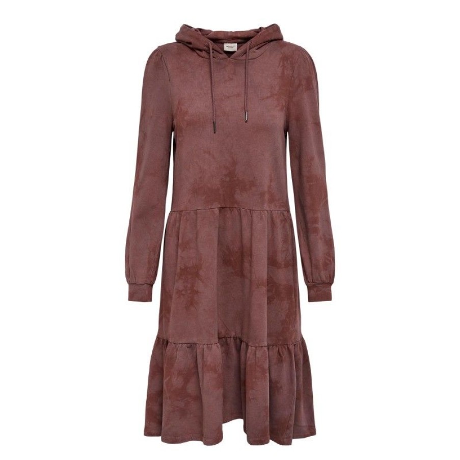 Kjoler & Nederdele JDY | Jdyfia Life L/S Tie Dye Sweat Dress Jrs Rose Brown