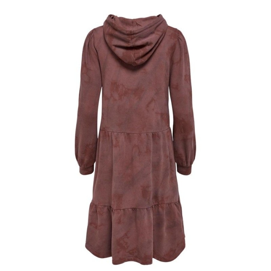 Kjoler & Nederdele JDY | Jdyfia Life L/S Tie Dye Sweat Dress Jrs Rose Brown