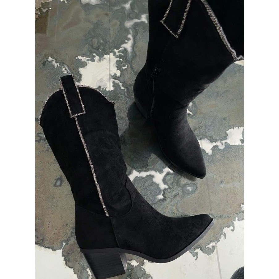 Sko Deluxe Clothing | Kamil Stone Boots Black