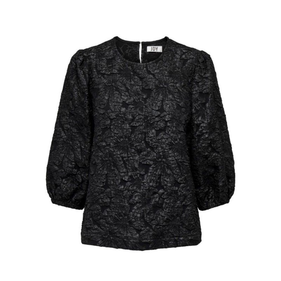 Overdele JDY | Jdytalia 3/4 Jaquard Top Wvn Black