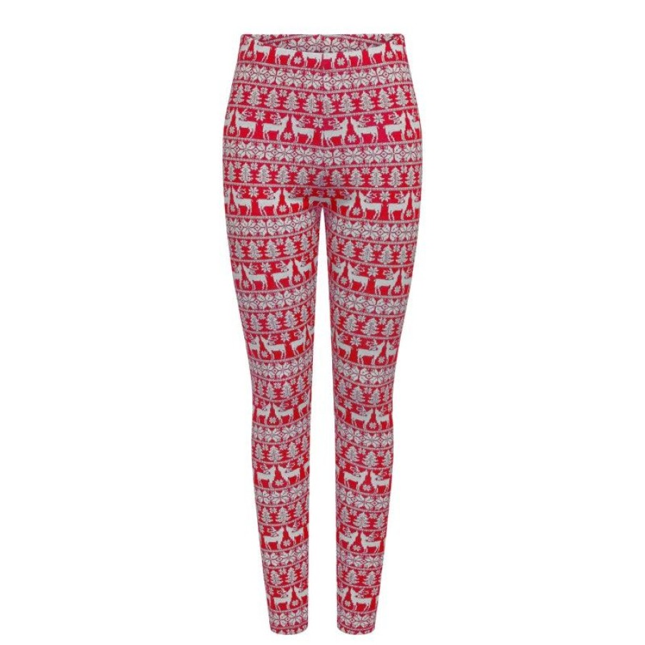 Underdele Deluxe Clothing | Jdyjolly X-Mas Leggings Jrs Atk Red