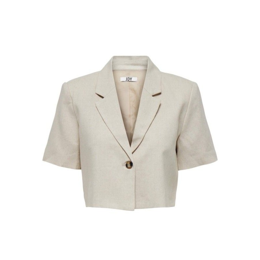 Jakker&Veste JDY | Jdysay Cropped Blazer Wvn Oatmeal